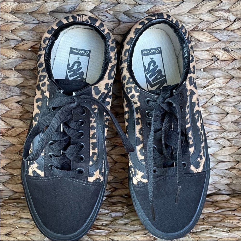 Vans Leopard Animal Print Sneakers - Picture 7 of 8